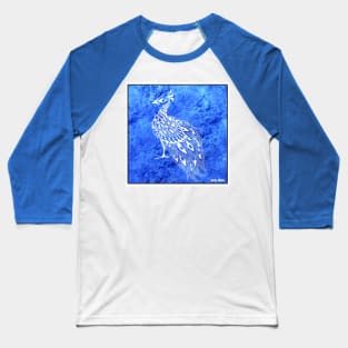 peacock pavo real in mexican ecopop pattern Baseball T-Shirt